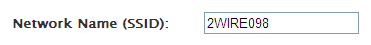 2Wire or Pace gateway - Wireless - Network Name (SSID)