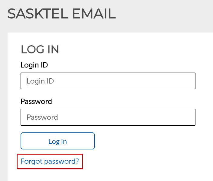 Resetting your email password using password