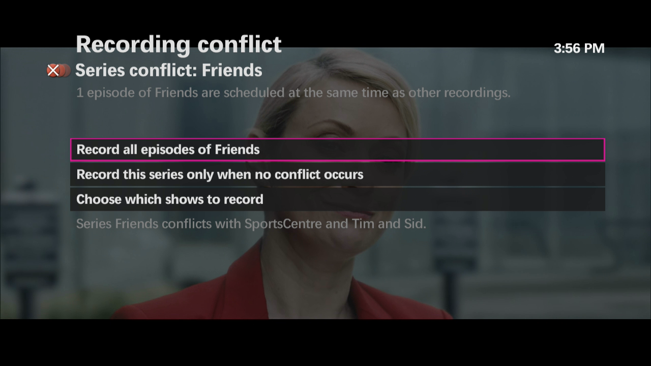 Fixing a recording conflict on maxTV PVR Support SaskTel