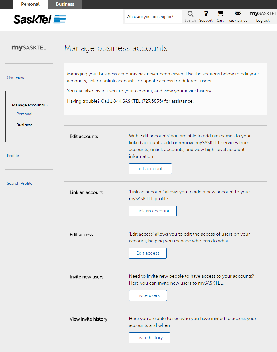 Setting up multiple users and Admin role on business accounts Support