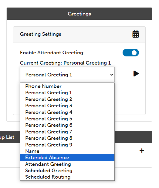 Setting up an extended absence voice mail greeting new platform