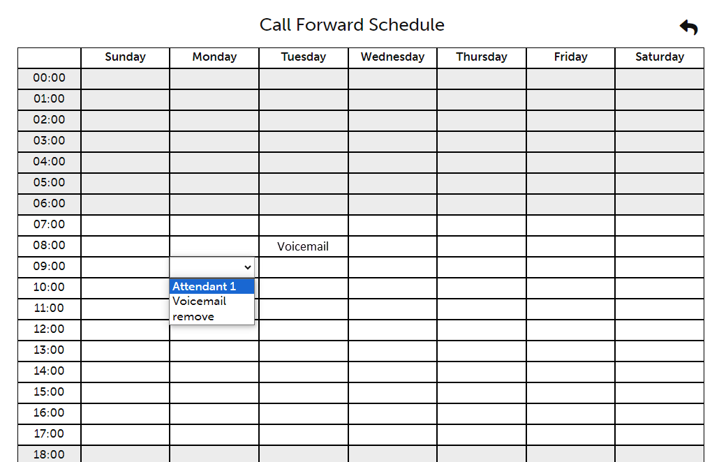 Setting up attendant service (press 0) in Business Voice Mail Support