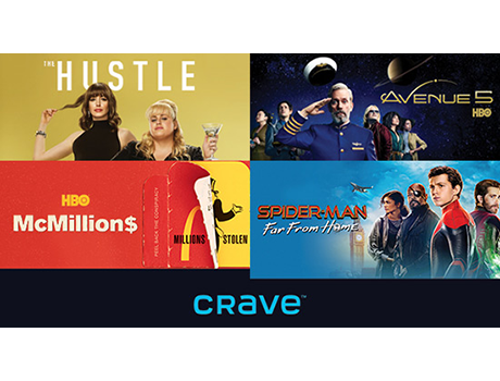 Crave + Movies + HBO with STARZ