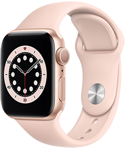 Apple Watch Series 6 GPS, 40mm Gold Aluminum Case with Pink Sand Sport Band