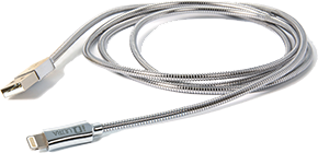 Apple IQ Ultra 1.2M Metallic Coil Lightning Cable