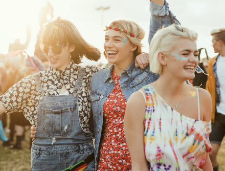 people at a festival image