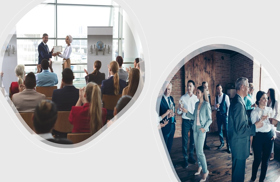Customers at a Business Event
