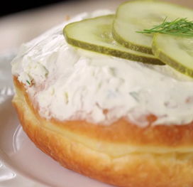 a pickle donut