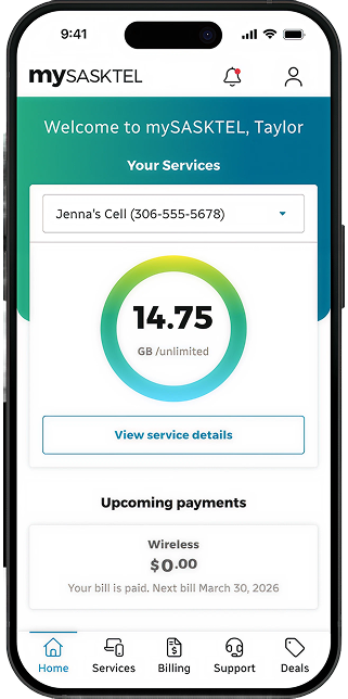 mySASKTEL app