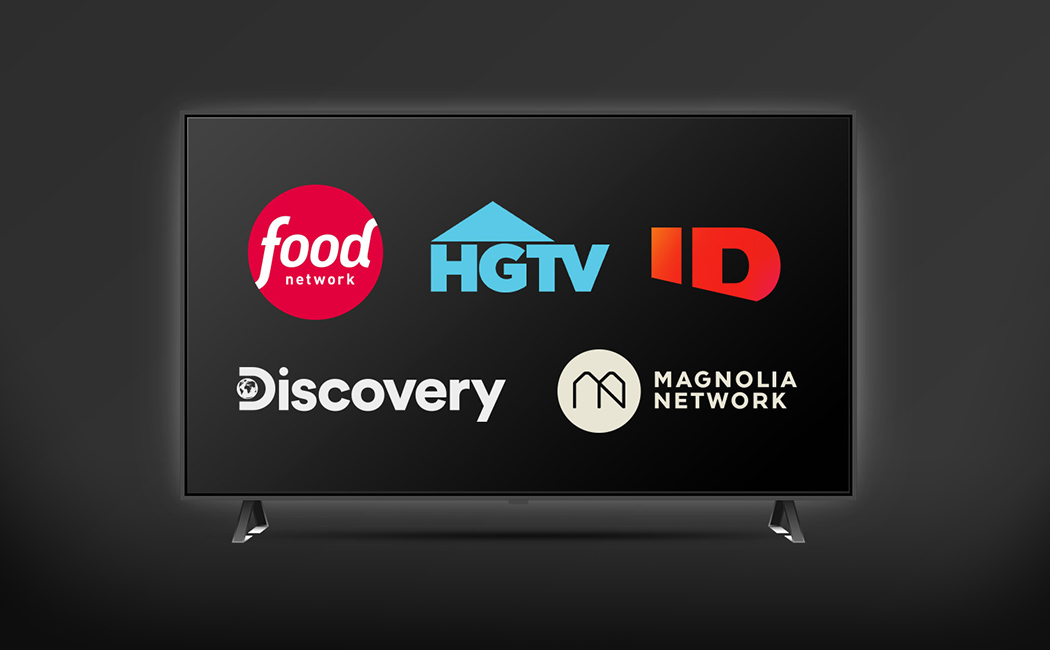 Food Network, HGTD, ID, Discovery, and Magnolia Network logos