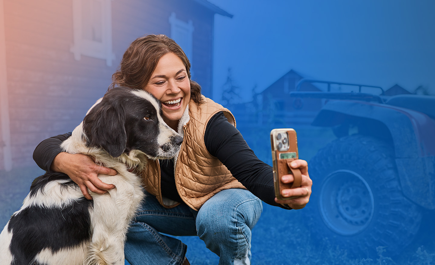 Living Sky Business Owner with her dog