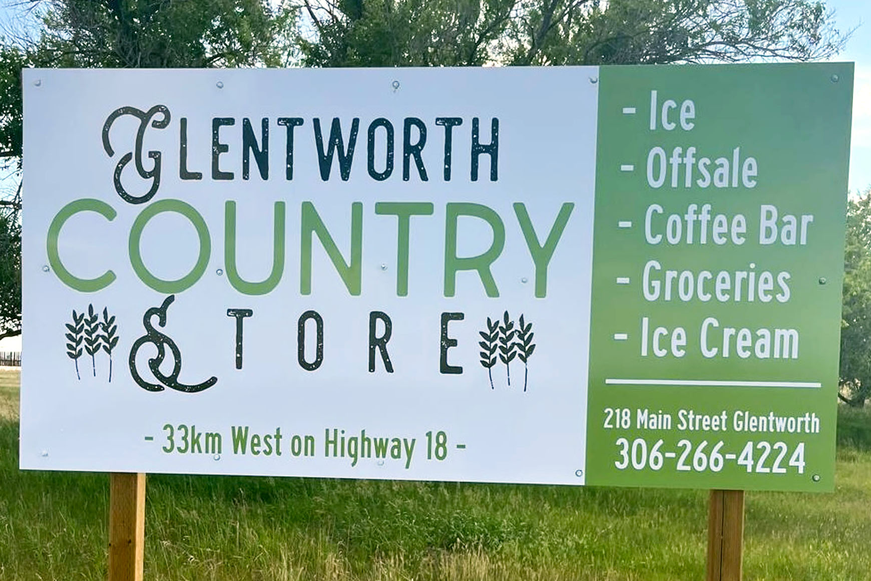 Glentworth Country Store Sign