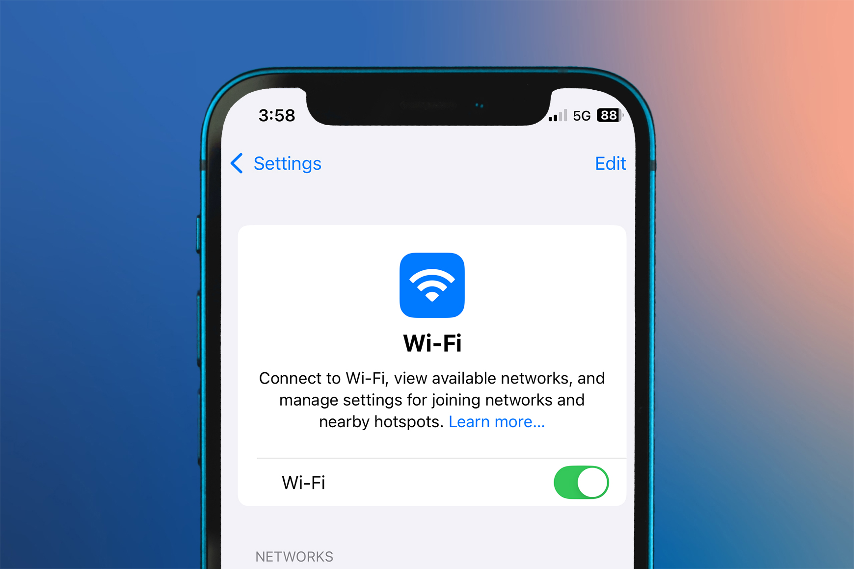 Free Wi-Fi Connect on Cellphone