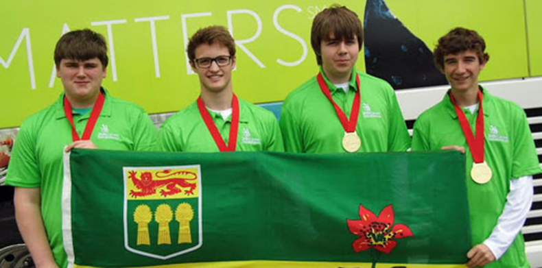 Brock Chiasson and his gold medal winning team
